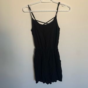 h&m black romper!
